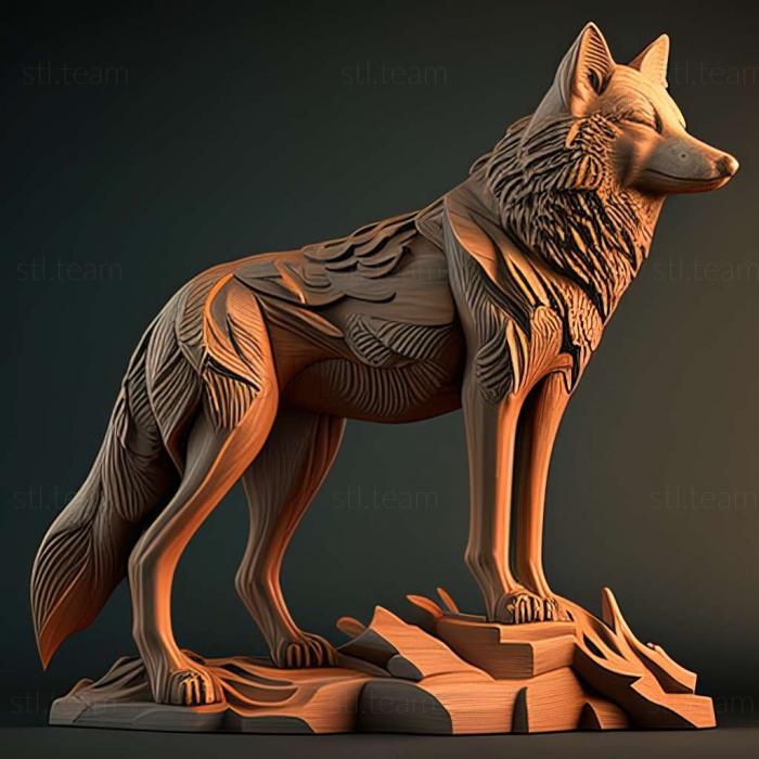 3D model Canis lupus alces (STL)
